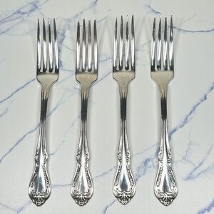 Oneida W.M Rogers Silver Overlaid Dinner Forks set of 4